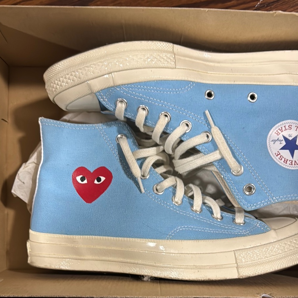 Converse/Play COMME DES GARCONS UNISEX Blue High-Top Sneakers